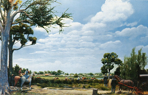 Diorama depicting Camptown Races or Gwine to Run All Night, Stephen Foster Memorial, White Springs, FL-Carey's Emporium