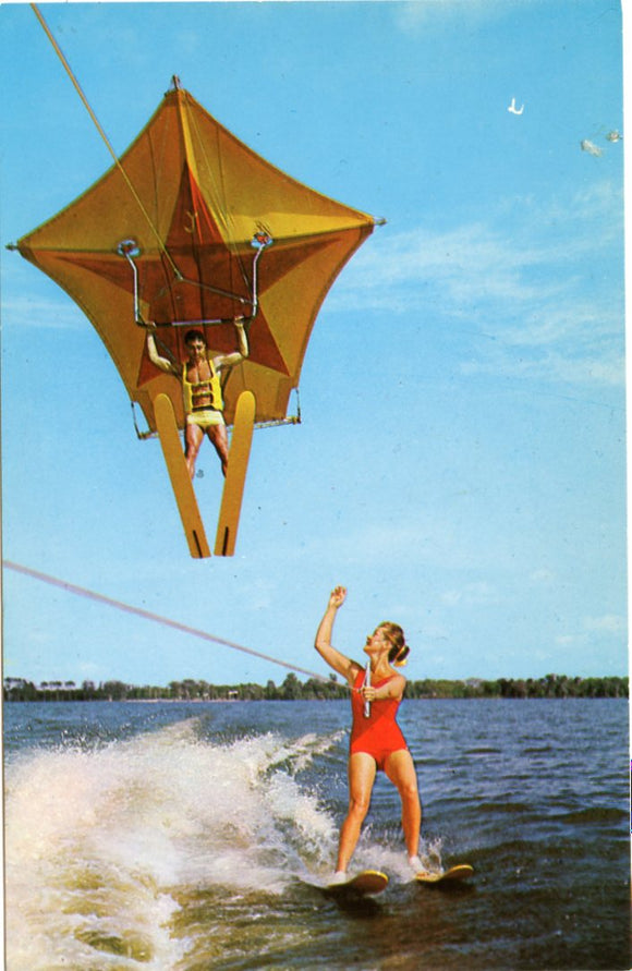 Human Kite, at Florida's Cypress Gardens, FL-Carey's Emporium