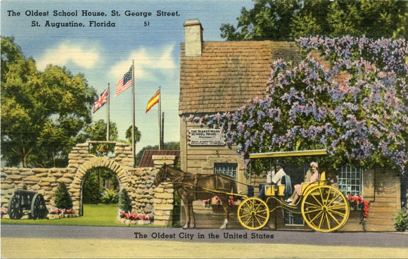 The Oldest School House, St. George Street, St. Augustine, FL-Carey's Emporium