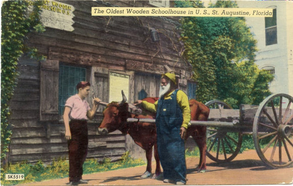 The Oldest Wooden Schoolhouse in U. S., St. Augustine, FL-Carey's Emporium