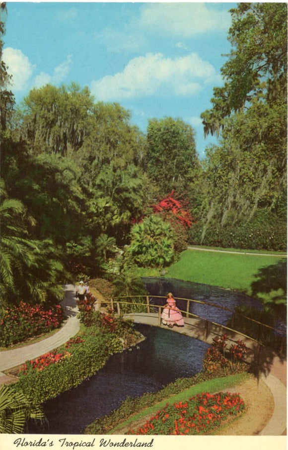 It's Always Spring-Time, at Colorful Florida's Cypress Gardens, FL-Carey's Emporium