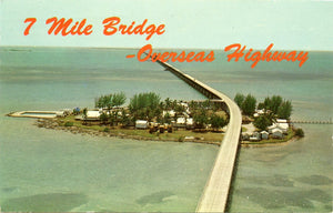 Seven Mile Bridge, Spanning Pigeon Key, and Looking Toward Moser Channel, FL-Carey's Emporium