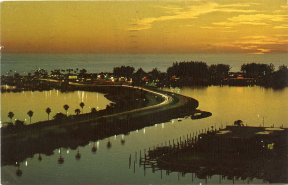 Clearwater Beach at Twilight-Carey's Emporium