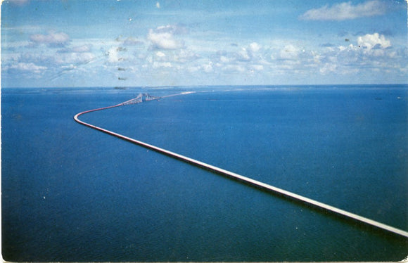 Sunshine Skyway, Spectacular Bridge, Linking Manatee County with the City of St. Petersburg, FL-Carey's Emporium