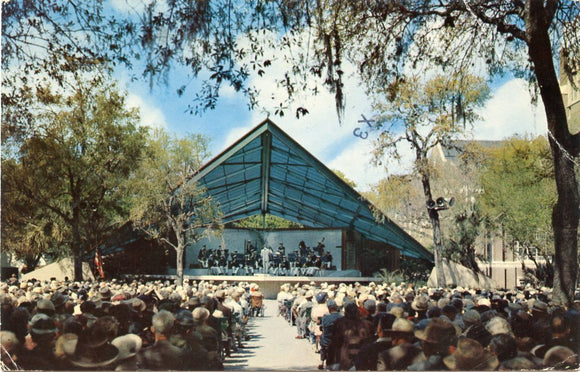 This is the Fifth Band Shell Built for St. Petersburg's 60-Year Tradition of Free Public Band Concerts in Downtown Williams Park, St. Petersburg, FL-Carey's Emporium