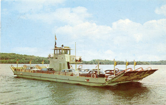 Colsac II, Free Ferry, at Merrimac, WI-Carey's Emporium