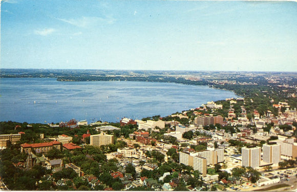 Air View of The University of Wisconsin, Madison, WI-Carey's Emporium