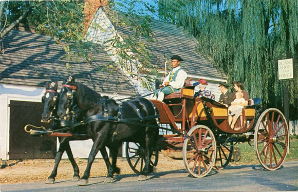 Mulberry Phaeton Passing the Deane Forge, Williamsburg, VA-Carey's Emporium