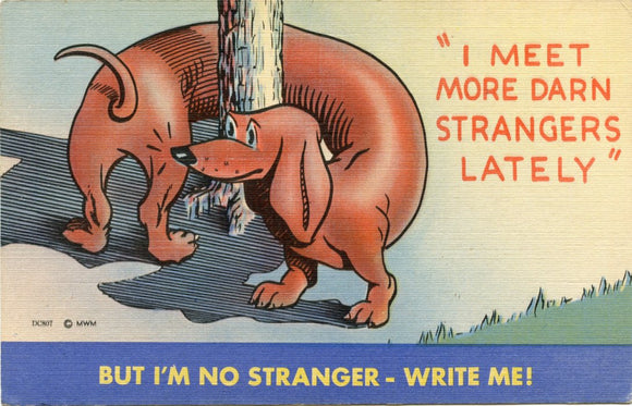 I Meet More Darn Strangers Lately, But I'm No Stranger, Write Me!-Carey's Emporium