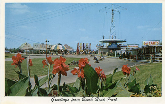 Greetings from Beech Bend Park, Go-Cart and Midway, Bowling Green, KY-Carey's Emporium