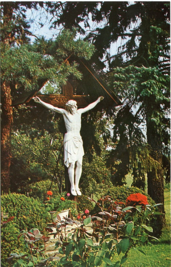 Wayside Crucifix on Provincial House Grounds, Sisters of Notre Dame, 1601 Dixie Highway, Covington, KY-Carey's Emporium