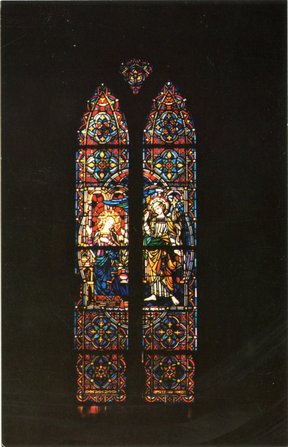 Annunciation, Stained Glass Window, Bavaria Provincial House of Sisters of Notre Dame, 1601 Dixie Highway, Covington, KY-Carey's Emporium