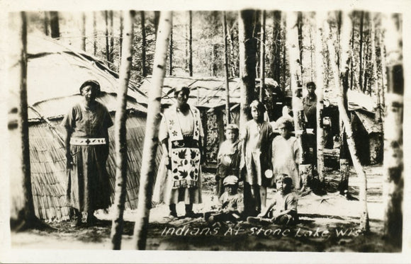 Indians at Stone Lake, WI-Carey's Emporium