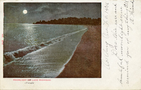 Moonlight on Lake Michigan-Carey's Emporium