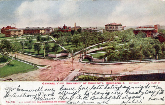 General View, University of Minnesota, Minneapolis, MN-Carey's Emporium