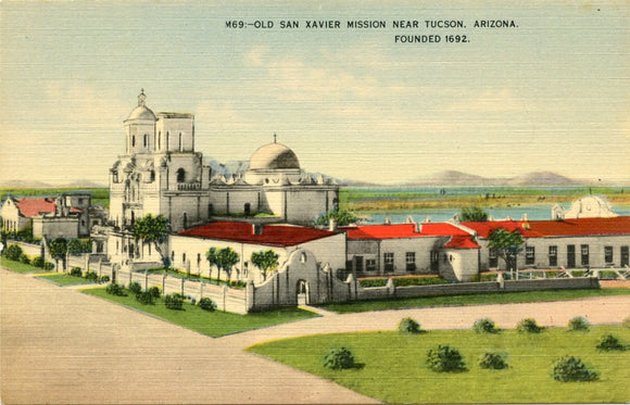 Old San Xavier Mission, near Tucson, AZ-Carey's Emporium