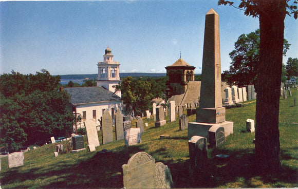 Burial Hill, Site of the Early Pilgrim Burial Ground at Plymouth, MA-Carey's Emporium