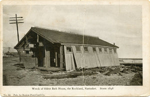 Wreck of Oldest Bath House, the Rockland, Nantasket, Storm 1898-Carey's Emporium