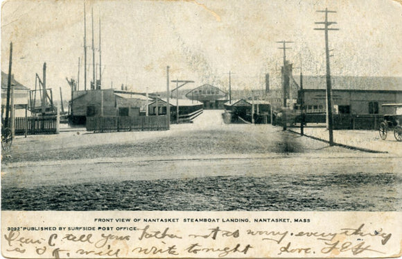 Front View of Nantasket Steamboat Landing, Nantasket, MA-Carey's Emporium
