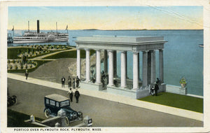 Portico Over Plymouth Rock, Plymouth, MA-Carey's Emporium