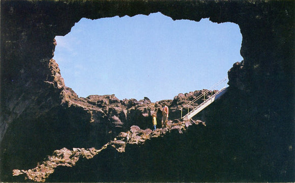 Entrance to Indian Tunnel, Craters of the Moon, ID-Carey's Emporium