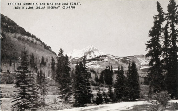 Engineer Mountain, San Juan National Forest, , From Million Dollar Highway, CO-Carey's Emporium