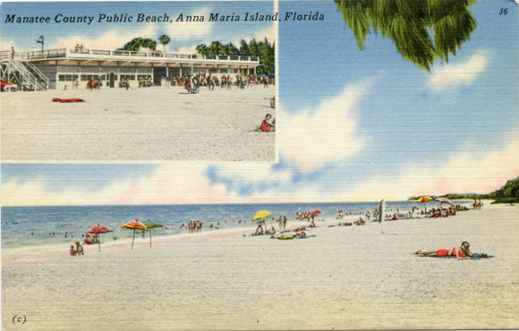 Manatee County Public Beach, Anna Maria Island, FL-Carey's Emporium