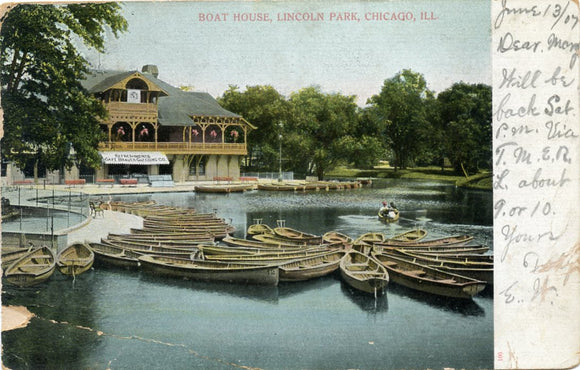 Boat House, Lincoln Park, Chicago, IL-Carey's Emporium