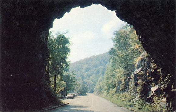 Tunnel Through Mary's Rock, Just a Mile South of Panorama Cross Roads, Skyline Drive-Carey's Emporium