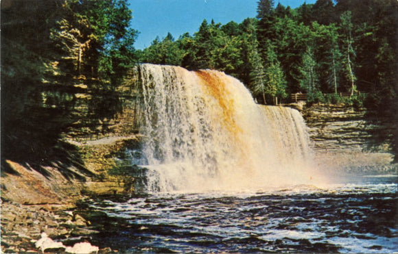 Upper Falls of the Tahquamenon River, in Michigan's Upper Peninsula-Carey's Emporium