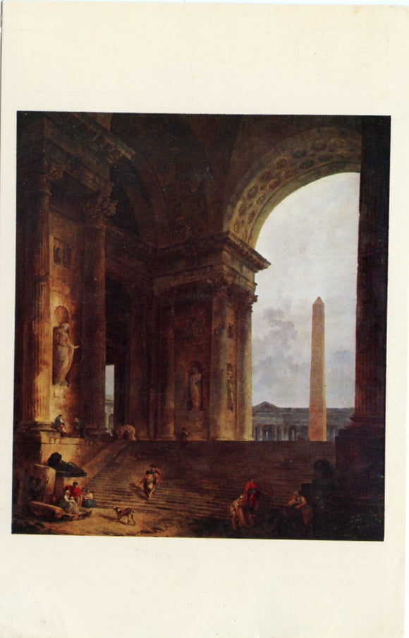 Hubert, Robert, The Obelisk, 1787, Gift of Clarence Buckingham, The Art Institute of Chicago, IL-Carey's Emporium