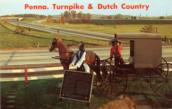 Amish Buggy and Penna. Turnpike, Heart of Dutchland-Carey's Emporium