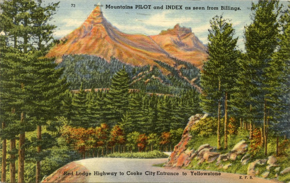 Mountains Pilot and Index as seen from Billings, MT-Carey's Emporium