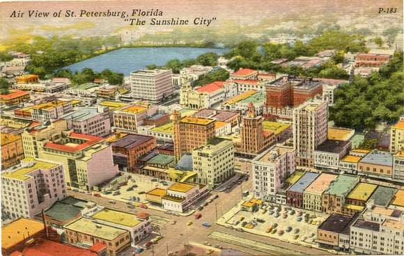 Air View of St. Petersburg, FL-Carey's Emporium