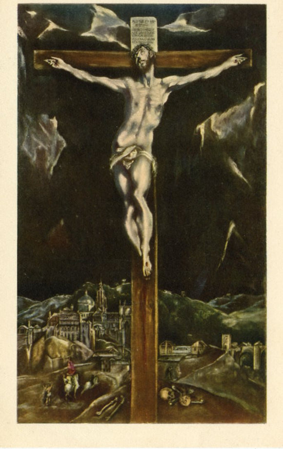 Crucifixion with View of Toledo-Carey's Emporium