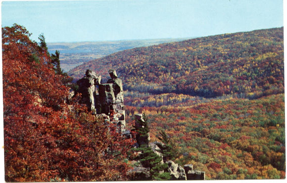 View From the East Bluff, Looking Toward Lake Wisconsin, Devil's Lake State Park, Baraboo, WI-Carey's Emporium