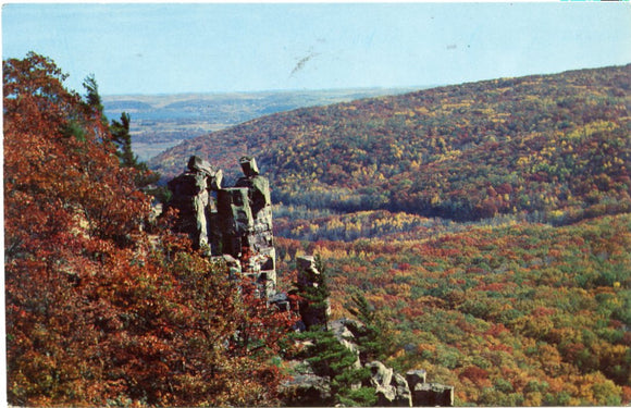 View From the East Bluff, Looking Toward Lake Wisconsin, Devil's Lake State Park, Baraboo, WI-Carey's Emporium