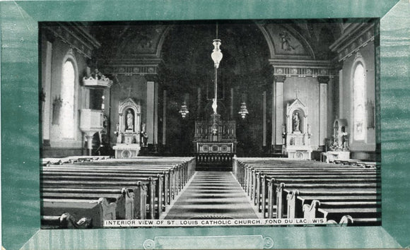 Interior View of St. Louis Cathedral Church, Fond du Lac, WI-Carey's Emporium