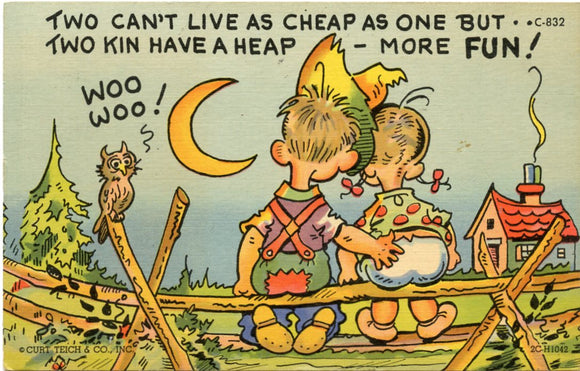 Two Can't Live as Cheap as One, But Two Kin Have a Heap More Fun!-Carey's Emporium