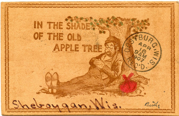 In the Shade of the Old Apple Tree, Sheboygan, WI Leather-Carey's Emporium