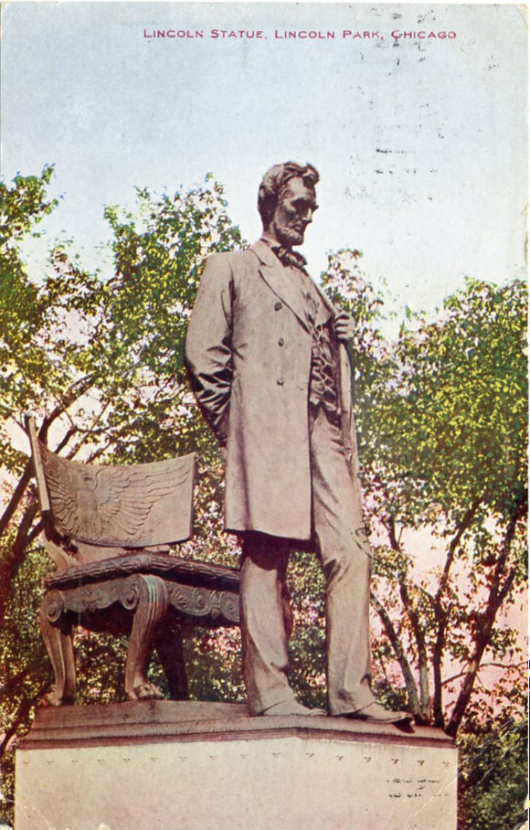 Lincoln Statue, Lincoln Park, Chicago, IL-Carey's Emporium