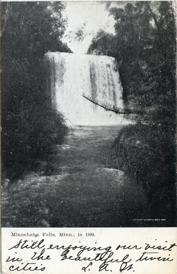 Minnehaha Falls, Minn., in 1890-Carey's Emporium