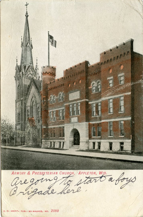 Armory and Presbyterian Church, Appleton, WI-Carey's Emporium