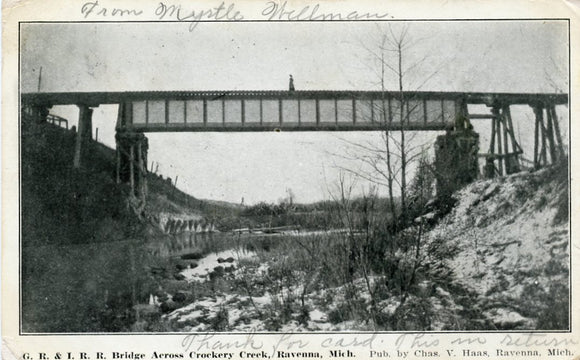 G. R. and I. R. R. Bridge Across Crockery Creek, Ravenna, MI-Carey's Emporium