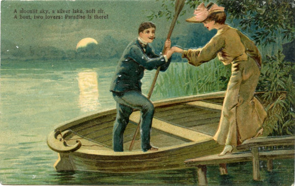 A Moonlit Sky, A Silver Lake, Soft Air, A Boat, Two Lovers: Paradise is There!-Carey's Emporium