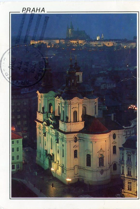 St. Nicholas Church with Prague Castle, Prague-Carey's Emporium