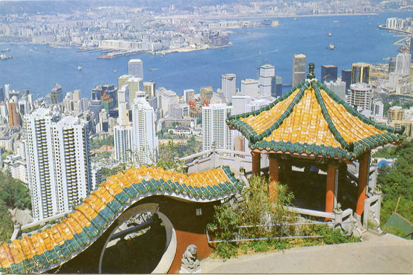 Hong Kong and; Kowloon from the Peak-Carey's Emporium