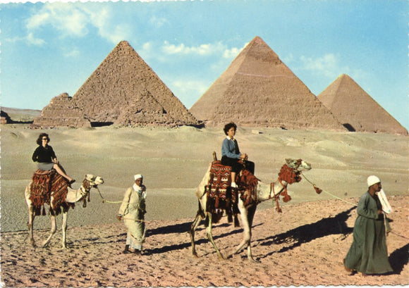 Tourist Camelride Near the Giza Pyramids-Carey's Emporium