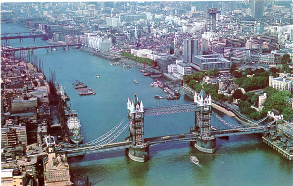 Aerial View of Tower Bridge and the City of London - Carey's Emporium