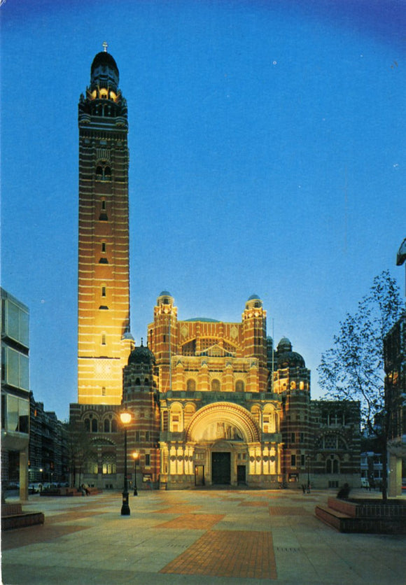 Westminster Cathedral Floodlit, London - Carey's Emporium
